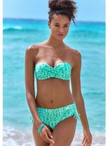 Beugelbikinitop in bandeaumodel Letra met geweldige woorden