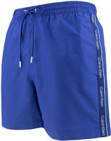 Zwemshort basic tape logo blauw