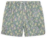 Zwemshort groen/geel/lila