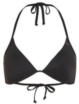 Voorgevormde triangel bikinitop zwart