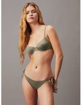 Strik bikinibroekje olijfgroen