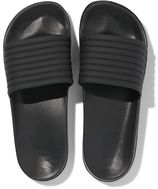 HEMA Dames Badslippers Met Ribbelband Zwart (zwart)