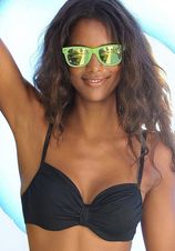 Lascana Bikinitop met beugels Italy met aangerimpeld midden